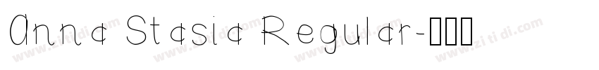 Anna Stasia Regular字体转换